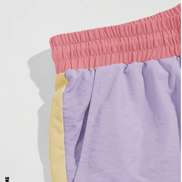 Manfinity Men's ColorBlock Patchwork Elastic Waist Drawstring Shorts, Medium - Picture 2 of 4